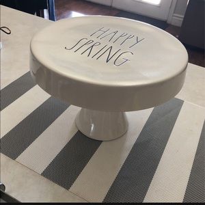 Rae Dunn Happy Spring Cake Stand